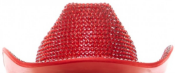 View a larger image of Red Rhinestone Cowboy Hat