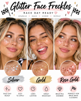 View a larger image of Race TATTS - Glitter Freckle Tattoos - 6 Pack 