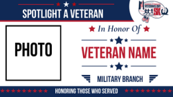 View a larger image of Spotlight a Veteran Sign