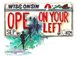 View a larger image of Ope On Your Left! Sticker