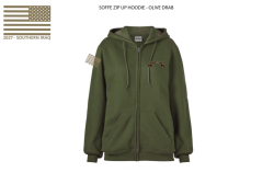 View a larger image of Add On: Olive Drab Zip Hoodie