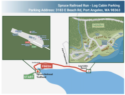 View a larger image of Log Cabin Resort - Parking - 3183 E Beach Rd, Port Angeles, WA 98363