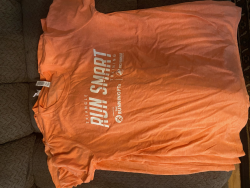 View a larger image of TRS youth shortsleeve triblend t-shirt in sunset orange
