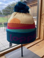 View a larger image of Loppet Pom Beanie - Winter Sunset