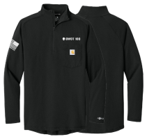 View a larger image of Add On: 1/4 Zip Carhartt Long Sleeve (Mens) - Black