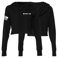 View a larger image of Add On: Womens Crop Hoody - Black