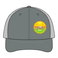 View a larger image of Sunburst Badge Trucker Hat - Black/ Charcoal