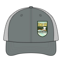 View a larger image of Trail Badge Trucker Hat - Black