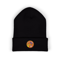 View a larger image of Peace Love Running Beanie - Black
