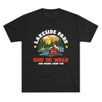 View a larger image of Run or Walk Tee - Vintage Black