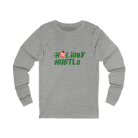 View a larger image of Holiday Script Long Sleeve - Athletic Heather