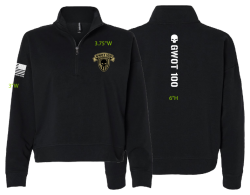 View a larger image of Add On: 1/4 Zip Long Sleeve (Womens) - Black
