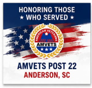Sponsor Logo for AMVETS Post 22 Anderson, SC
