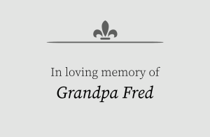 Sponsor Logo for In Memory of Grandpa Fred