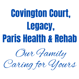 Sponsor Logo for Covington Court, Legacy, Paris Health and Rehabilitation
