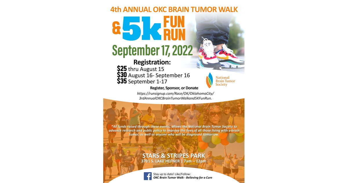 7th Annual OKC Brain Tumor Walk and 5K Fun Run