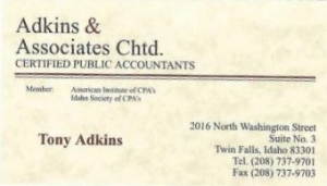 Sponsor Logo for Adkins & Associates Chtd.