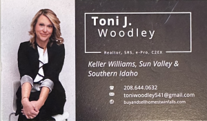 Sponsor Logo for Toni Woodley - Keller Williams, Sun Valley & Southern Idaho
