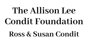 Sponsor Logo for The Allison Lee Condit Foundation, Susan & Ross Condit