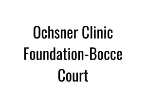 Sponsor Logo for Ochsner Clinic Foundation-Bocce Court