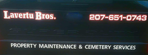 Sponsor Logo for Lavertu Bros. Property Maintenance & Cemetery Services