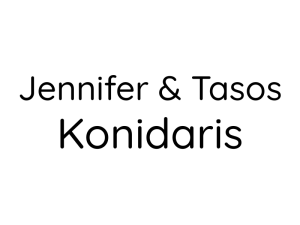 Sponsor Logo for Jennifer & Tasos Konidaris