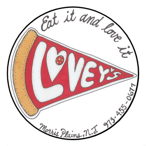 Logo for Lovey's Pizza