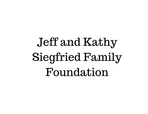 Sponsor Logo for Jeff and Kathy Siegfried Family Foundation