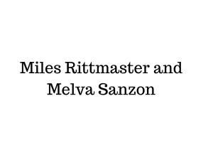 Sponsor Logo for Miles and Melva Rittmaster