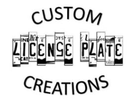 Sponsor Logo for Custom License Plate  Creations