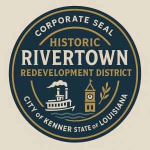 Logo for Historic Rivertown Redevelopment District