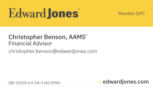 Sponsor Logo for Edward Jones - Chris Benson