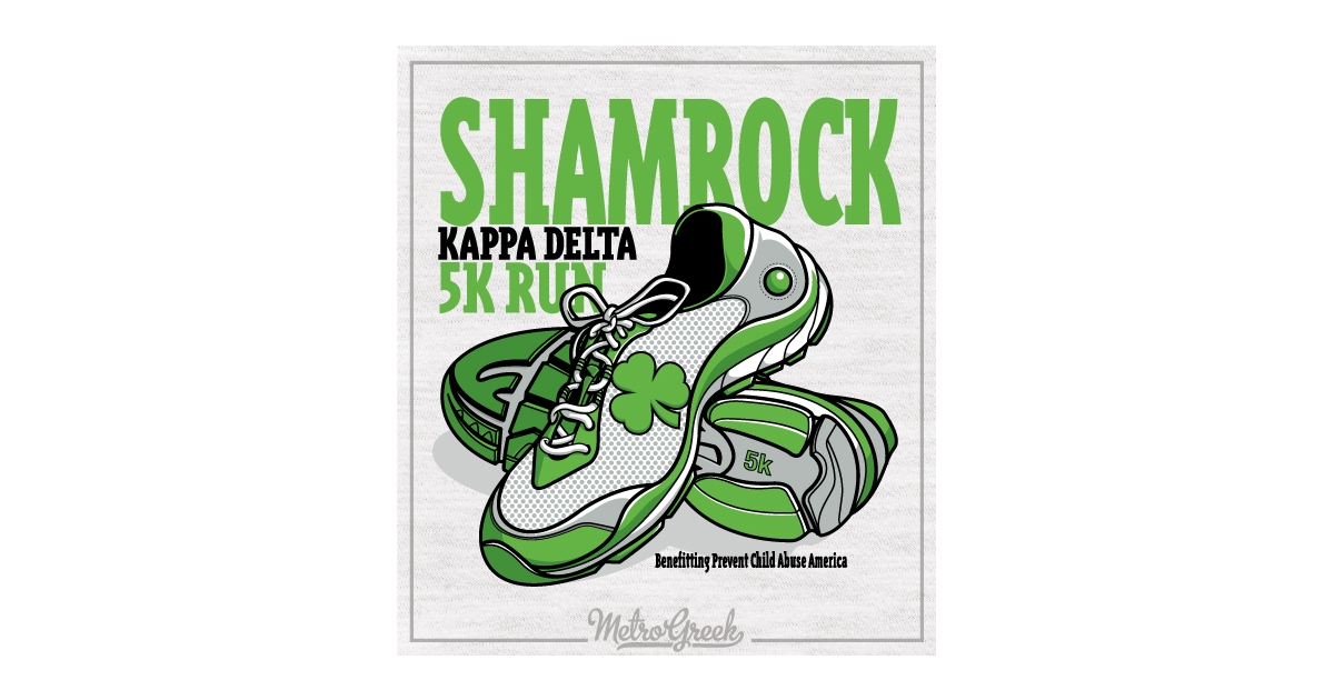 Kappa Delta's Shamrock 5K color run 2022