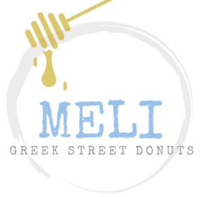 Logo for Meli's Greek Street Donuts