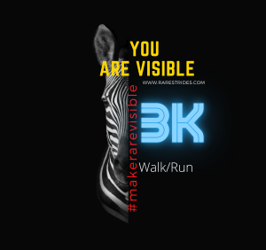 Make Rare Visible Virtual 3K Run/Walk home