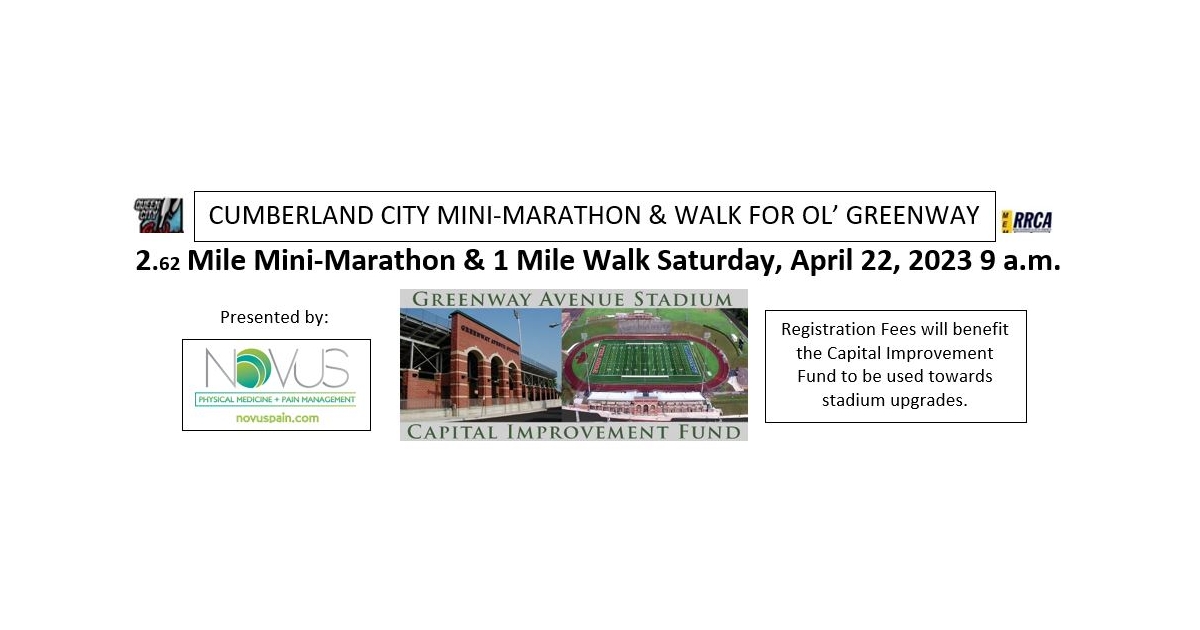 Cumberland Mini-Marathon and Non-Competitive One Mile Walk/Run for Ol ...