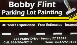 Sponsor Logo for Bobby Flint Parking Lot Painting