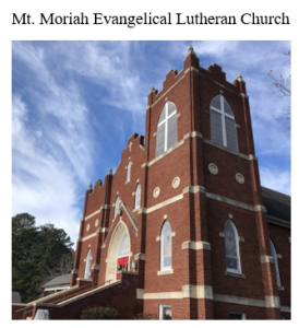 Sponsor Logo for Mount Moriah Evangelical Lutheran Church