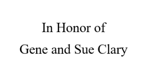 Sponsor Logo for In Honor of Gene & Sue Clary