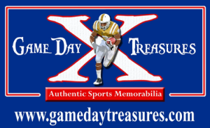Sponsor Logo for Gameday Treasures Sports Memorabilia