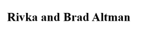 Sponsor Logo for Rivka and Brad Altman