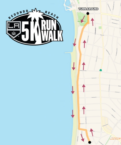 LA Kings 5K Course Map