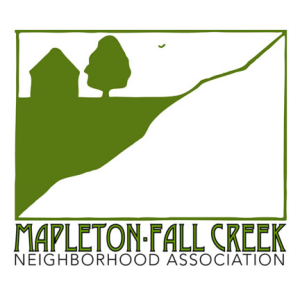 Sponsor Logo for Mapleton-Fall Creek Neighborhood Association (MFCNA)