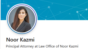 Sponsor Logo for Law Office of Noor Kazmi