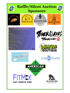 Sponsor Logo for Raffle/Silent Auction Sponsors