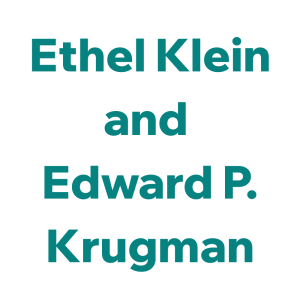 Sponsor Logo for Ethel Klein and  Edward P. Krugman