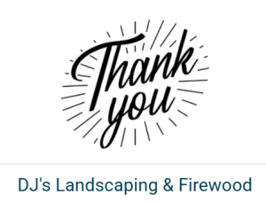 Sponsor Logo for DJ's Landscaping & Firewood