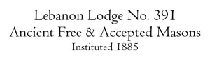 Sponsor Logo for Lebanon Lodge No. 391 A.F. & A.M.