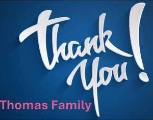 Sponsor Logo for Thomas Family