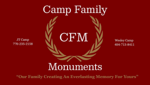 Sponsor Logo for Camp Family Monuments